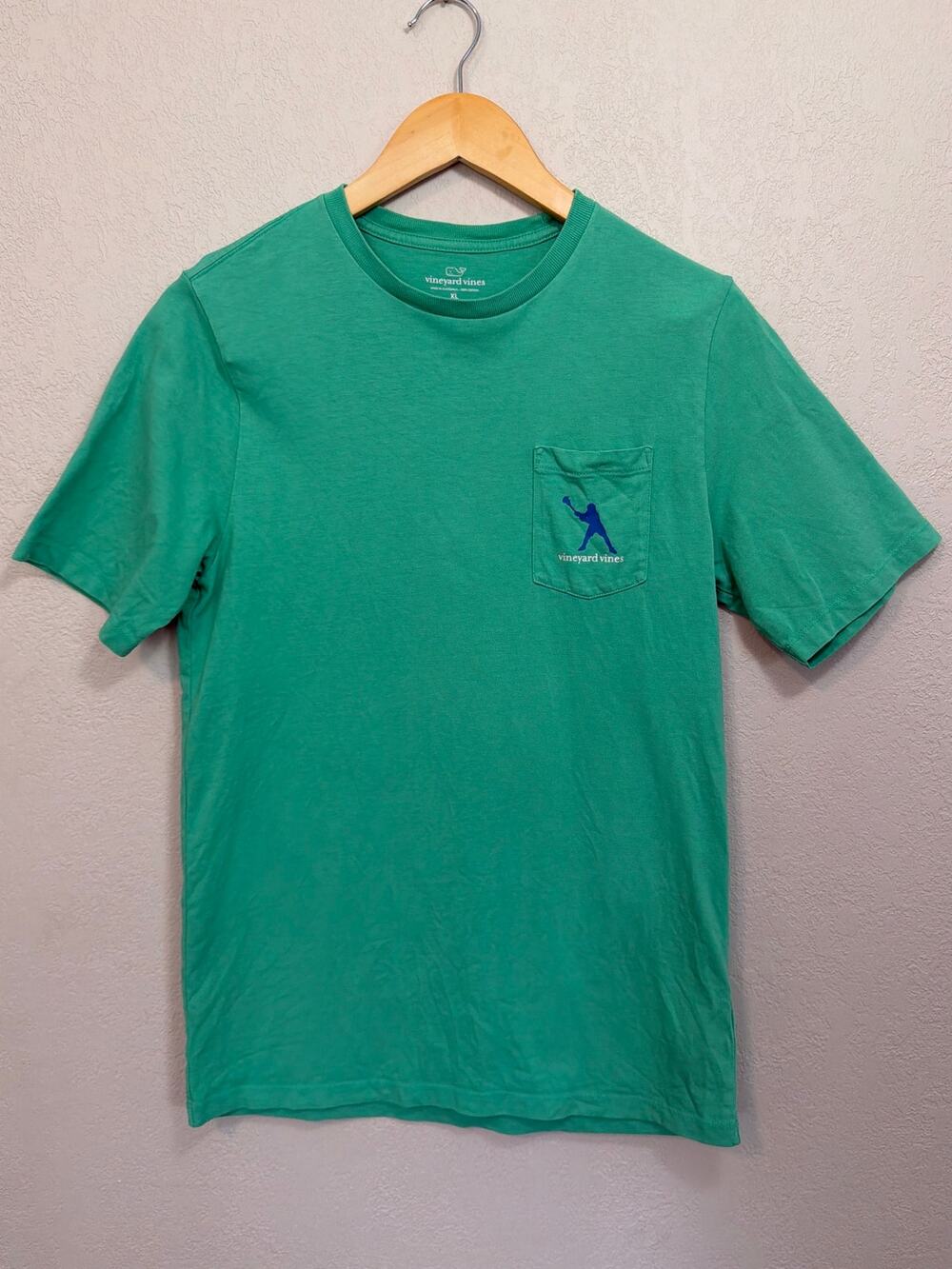 Vineyard Vines Boy’s Green Short Sleeve Lacrosse T-Shirt SZ XL